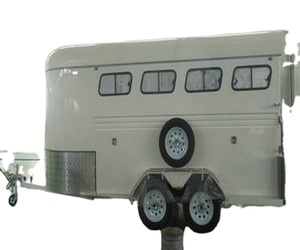 Deluxe ngựa vận chuyển với <span class=keywords><strong>4</strong></span> Horse Trailer nhập khẩu từ Trung Quốc Tiếng Anh phong cách nhựa cây yên - Product Image 1
