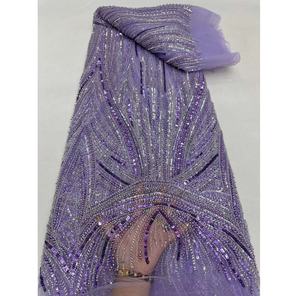 Ventes directes chine gros métallisé dentelle tissu belle perlée ou Standard bon <span class=keywords><strong>prix</strong></span> indien George 2024 Style chaud - Product Image 6