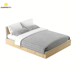 เฟอร์นิเจอร์ห้องนอนคอน<span class=keywords><strong>โด</strong></span> อพาร์ทเมนท์ขนาดเล็ก โรงแรมโมเดิร์นโฮม เตียงคู่ เตียงไม้ เตียงโฮสเทล โครงเตียงควีนไซส์ เตียงโรงแรมพร้อมลิ้นชัก - Product Image 2