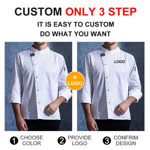 Chemise et Costume de Bar pour Chef de Restaurant, Cuisine, Boulangerie, Café, Service Alimentaire, Veste de Chef Noire, Uniforme pour Homme - Product Image 5