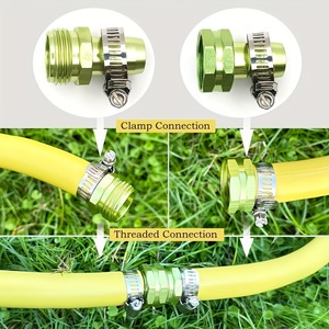 Connecteurs de réparation de tuyaux 3/4 pouce en laiton fileté forgé, durables, pour tuyaux d'arrosage de jardin - Product Image 3