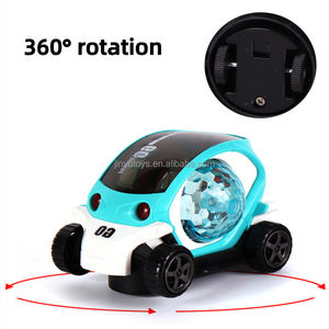 Nuevo Juguete <span class=keywords><strong>de</strong></span> Coche Eléctrico para Niños con Luz 3D Giratoria, Música Colorida y Dibujos Animados <span class=keywords><strong>de</strong></span> Tráfico, 360 °   Juego <span class=keywords><strong>de</strong></span> Juguetes <span class=keywords><strong>de</strong></span> Autos Giratorios para Niños - Product Image 4