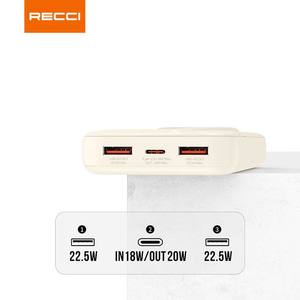 Cargador Portátil RECCI RPB-P48 de 10000 mAh con Carga Rápida PD de 22.5 W, Pantalla Digital y Múltiples Puertos - Product Image 3