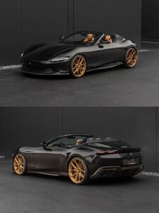 Kit carrosserie en fibre de carbone sèche pour <span class=keywords><strong>Ferrari</strong></span> Roma : Lame avant, diffuseur, spoiler, jupes latérales, pare-chocs Roma, pièces automobiles Roma - Product Image 3