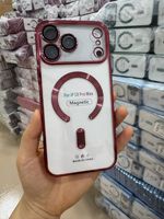 Coque de téléphone magnétique en TPU électroplaqué mince et économique pour iPhone 17 Pro, iPhone 17 Pro Max, iPhone 18 Pro Max (vente en gros)