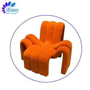 IEasy-Silla de sofá de tela de terciopelo para sala de estar, sillón moderno de tela de araña para sala de estar - Product Image 1