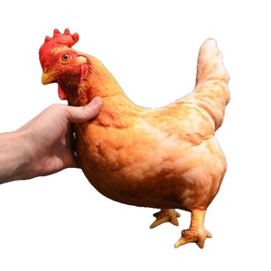 Boneka Ayam Lucu dan Menggemaskan, Bantal Tidur, Bantal Perut, Hadiah Unik, Grosir Mainan Boneka Polyester - Product Image 5