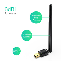 EDUP EP-MS8551-Adaptador USB cle wifi inalámbrico, adaptador de red de 150Mbps, antena linux kali, usb para servidor de impresión
