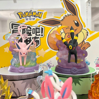 100% Original Japonais Anime Cartoon 9PCS/Boîte Funism Eevee Evolutions Blind Box V2 Figurines d'Action Kawaii en PVC Ornements de Bureau