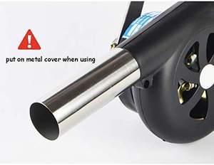 Mini souffleur à air à manivelle pour barbecue, léger, résistant à la chaleur, antiadhésif, accessoire pour barbecue, pique-nique, camping, <span class=keywords><strong>soufflet</strong></span> de feu pour l'extérieur - Product Image 4