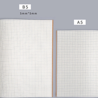 Vente chaude B5 Carnets Kraft pour les Étudiants Logo Personnalisé Couverture De Papier Relié Thermique Livres D'écriture Plaine avec Grille De Ligne