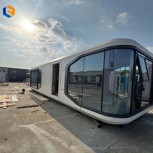 Cabine de capsule spatiale préfabriquée à vue panoramique pour les stations de <span class=keywords><strong>camping</strong></span> et de glamping panoramiques - Product Image 4