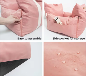 Cama de transporte de perro suave rectangular de lujo modelo superventas para coche extraíble lavable con patrón sólido cama de asiento trasero de Viaje de invierno - Product Image 5