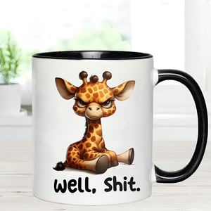 Vente chaude Diytree Girafe <span class=keywords><strong>Humour</strong></span> <span class=keywords><strong>Tasse</strong></span> Magique En Céramique Blanc Isolé <span class=keywords><strong>Tasse</strong></span> À Café Réutilisable pour Hommes et Femmes - Product Image 3