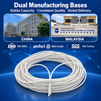 Fabricant de tubes en silicone blanc sur mesure OEM, tubes en silicone extrudés flexibles pour applications d'étanchéité industrielle