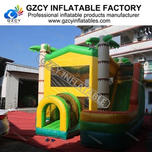 Château gonflable de jungle de toboggan gonflable de <span class=keywords><strong>location</strong></span> de partie de palmier avec le château gonflable de toboggan à vendre - Product Image 4