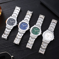 Jam Tangan Pria Bisnis Warna Baja Terlaris, Serbaguna, Mewah, dengan Kalender dan Tali Baja
