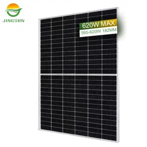 Jingsun efficient solar panel 595w 620w 156 cells surprise price solar panel for long term use