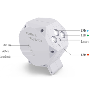 Lámpara de noche LED romántico nebulosa niños bebé cielo estrella proyector de luz nocturna con Bluetooth - Product Image 2
