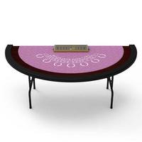 YH Mini Table De Blackjack Pliante Petite Table Pokertisch Black Jack Casino Table De Cartes De Jeu Bleue