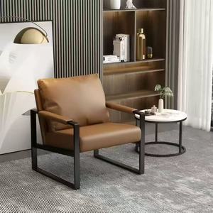 Modern Accent Armchair Upholstered Lounge Chair Metal Frame Leisure <b>Seat</b> for Living Room Home Office Dining - Product Image 3