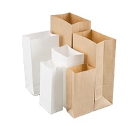Sacs en papier kraft biodégradables pour aliments, emballage écologique avec votre propre logo, vente en gros en chine