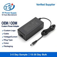 Adaptateur secteur AC/DC 72W, driver LED de bureau 24V, prise EU/US/AU, entrée C8, OEM personnalisé, GS CE SELV, fabrication en usine