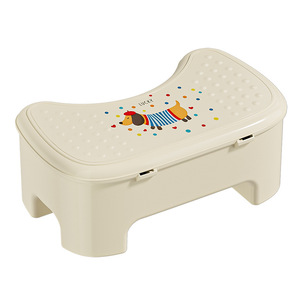 Multifunctional Storage Footstool Cream <b>Plastic</b> Toilet <b>Stool</b> For Kids Bathroom - Product Image 5