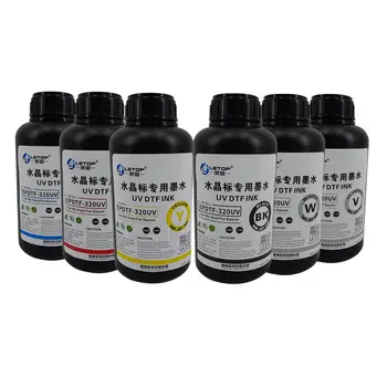 Factory Manufacturer 1000ML One Set UV DTF Printer Inks For CMYK White Varnish UV Printer Ink