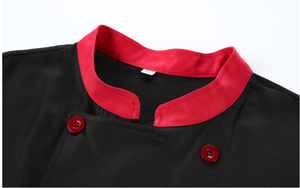 <span class=keywords><strong>Ropa</strong></span> de trabajo de chef de talla grande para restaurante de hotel, <span class=keywords><strong>ropa</strong></span> de chef de manga larga y corta con doble botonadura para verano - Product Image 4