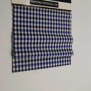 32S 100% Bông Áo Sợi Nhuộm Dobby Suiting Sọc <span class=keywords><strong>Gingham</strong></span> Kiểm Tra Dệt Vải Cho Trường Học Đồng Phục - Product Image 1