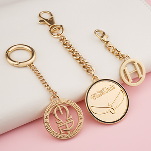 Customize Gold Metal Bag Charm with <strong>Snap</strong> <strong>Hook</strong> for Handbags - Product Image 4
