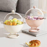 Multifunctionele BPA-vrije voedselveilige plastic fruitkom met grote capaciteit, fruitbord, snackschaal, serveerschaal voor de woonkamer