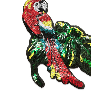 Coudre sur la broderie oiseau <span class=keywords><strong>perroquet</strong></span> Sequin Bling Patches Designer pour t-shirt vêtements - Product Image 3