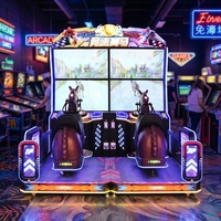 Machine de jeu d'arcade de course hippique à monnayeur, 4 écrans, avec grand écran de 49/55 pouces