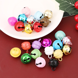 22mm colore caramella 17mm vernice da forno colorata piccola campana accessori per colletto per animali domestici borsa portachiavi appesa piccola campana - Product Image 3