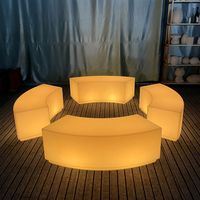 Chaises et tables lumineuses pour salon de jardin extérieur, club de nuit, meubles, canapés modulaires, éclairage pour fête et événement