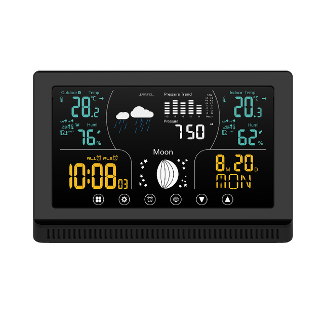 EWETIME Wireless Professional Weather Station Automatic Weather Station with Software Solution Color Display