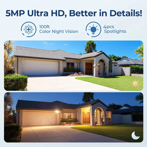 Camhipro <span class=keywords><strong>Camera</strong></span> vòm theo dõi tự động 5MP Zoom quang học 5x 2.4G 5G băng tần kép 4G an ninh 5g Wifi tích hợp còi báo động cho trang trại văn phòng tại nhà - Product Image 3