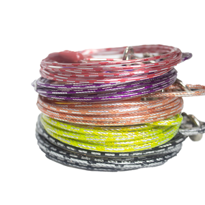 Modische Dual-<span class=keywords><strong>Dog</strong></span> Blei Anti-Biss Doppelhaken Stahldraht seil Haustier Traktion Außen leine Weich plastik Anti-Chew Eigenschaft - Product Image 4