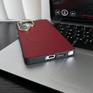 Étui de téléphone en TPU de type professionnel à motif en fibre de carbone pour <span class=keywords><strong>Samsung</strong></span> <span class=keywords><strong>Galaxy</strong></span> <span class=keywords><strong>S23</strong></span> S24 Plus S25 Ultra, charge sans fil, <span class=keywords><strong>coque</strong></span> magnétique - Product Image 2