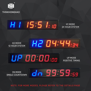 4 inch 8 chữ số khoảng thời gian Trung tâm tập thể dục đồng hồ kỹ thuật số điều khiển từ xa hẹn giờ đồng hồ treo tường phòng tập thể dục đồng hồ kỹ thuật số - Product Image 4