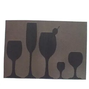 Table Mats Set Of 6 PVC Vinyl Coated Polyester Mesh Fabric Table Mats Set Of 4