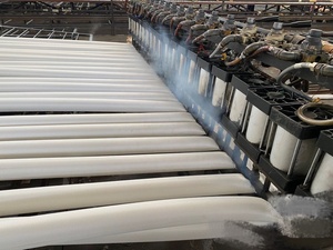 Tuyau de lutte contre l'incendie blanc à haute pression de 16 barres, tube de 3 pouces d'épaisseur en toile polyester PVC - Product Image 5