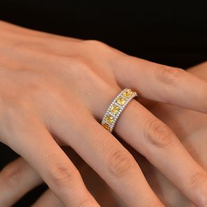 Nuovo Anello da Donna di Lusso con <span class=keywords><strong>Diamanti</strong></span> a Taglio Quadrato, Stile Retrò, Gioiello da Matrimonio - Product Image 5