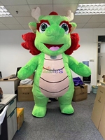 Costume de mascotte de dragon chinois gonflable de costume de danse mignonne pour le nouvel an