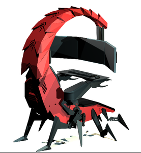 ハイエンドハイテクモダンスイベルサポート3モニターチェアゲーマースコーピオン - Product Image 1