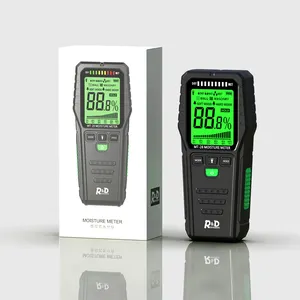 Medidor de humedad de madera MT28, herramienta de medición eléctrica Digital, higrómetro de madera de onda electromagnética con pantalla LCD, R & D