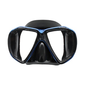 Máscara de buceo con dos ventanas de vidrio templado antivaho para adultos, para snorkel y deportes acuáticos - Product Image 1