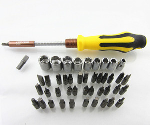 Kit d'outils multifonctionnel 48-en-1 avec embouts de vis et douilles pour <span class=keywords><strong>tournevis</strong></span> manuel domestique - Product Image 2